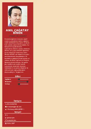 Ziraat Mühendisi Cv Örnekleri cv indir